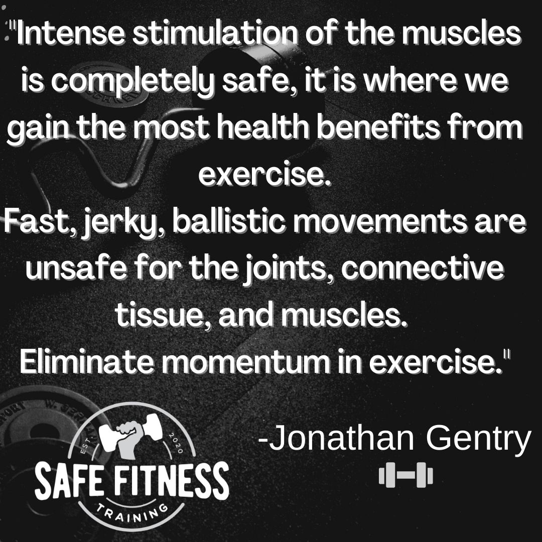 high intensity strength training is safe while ballistic movements during exercise are not safe