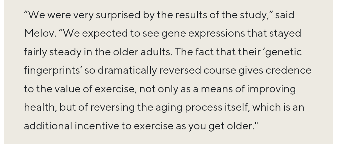 Melov quote results aging