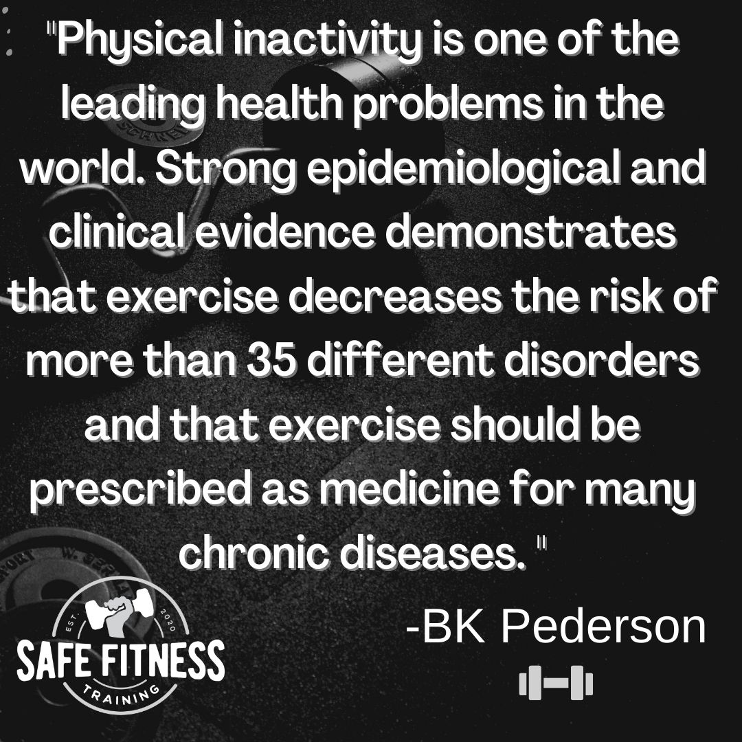  exercise should be prescribed as medicine for many chronic diseases